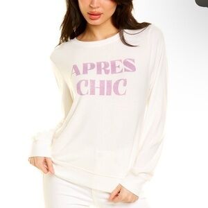 Wildfox Apres Chic Baggy Beach sweater in Vanilla NWT size XS